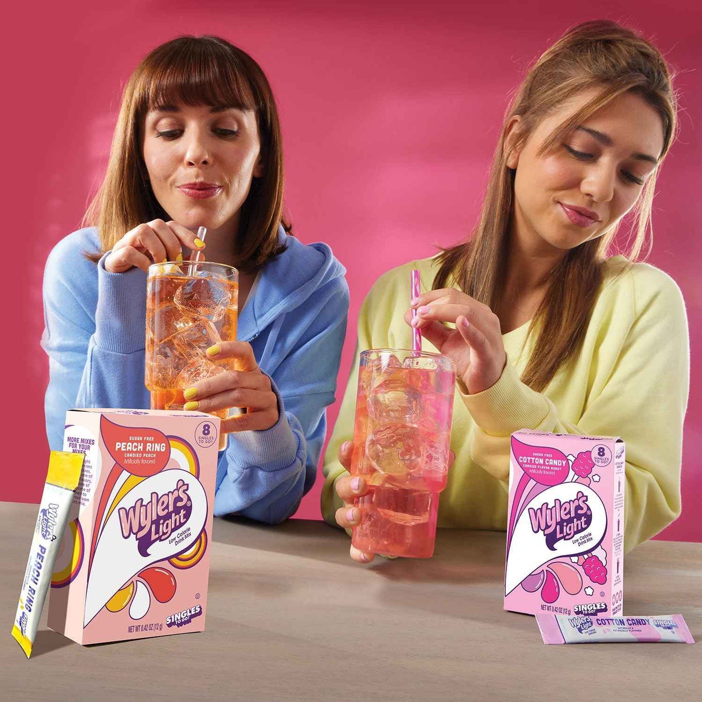 Wyler's Light Cotton Candy Drink Mix - Trendy Nostalgic Gift for Coworkers Classmates and Stocking Stuffers