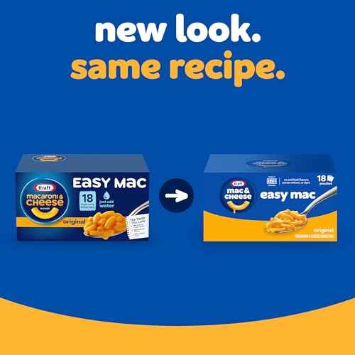 Kraft Easy Mac Microwavable Mac & Cheese – Portion-Controlled Comfort Lunch for Mindful Eating