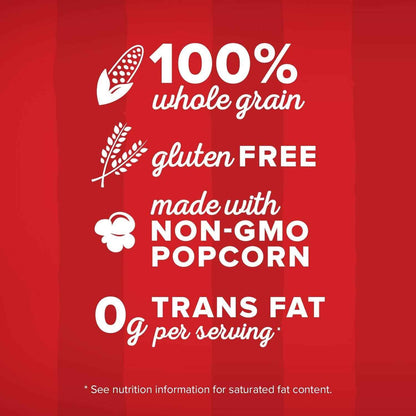 Orville Redenbacher's Movie Theater Butter Microwave Popcorn + Tub – Mindful Movie Night Snack for Apartment Kitchen