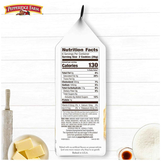Pepperidge Farm Dublin Shortbread Cookies – Premium Heritage Shortbread, Gourmet Cookies for an Elevated Afternoon Tea