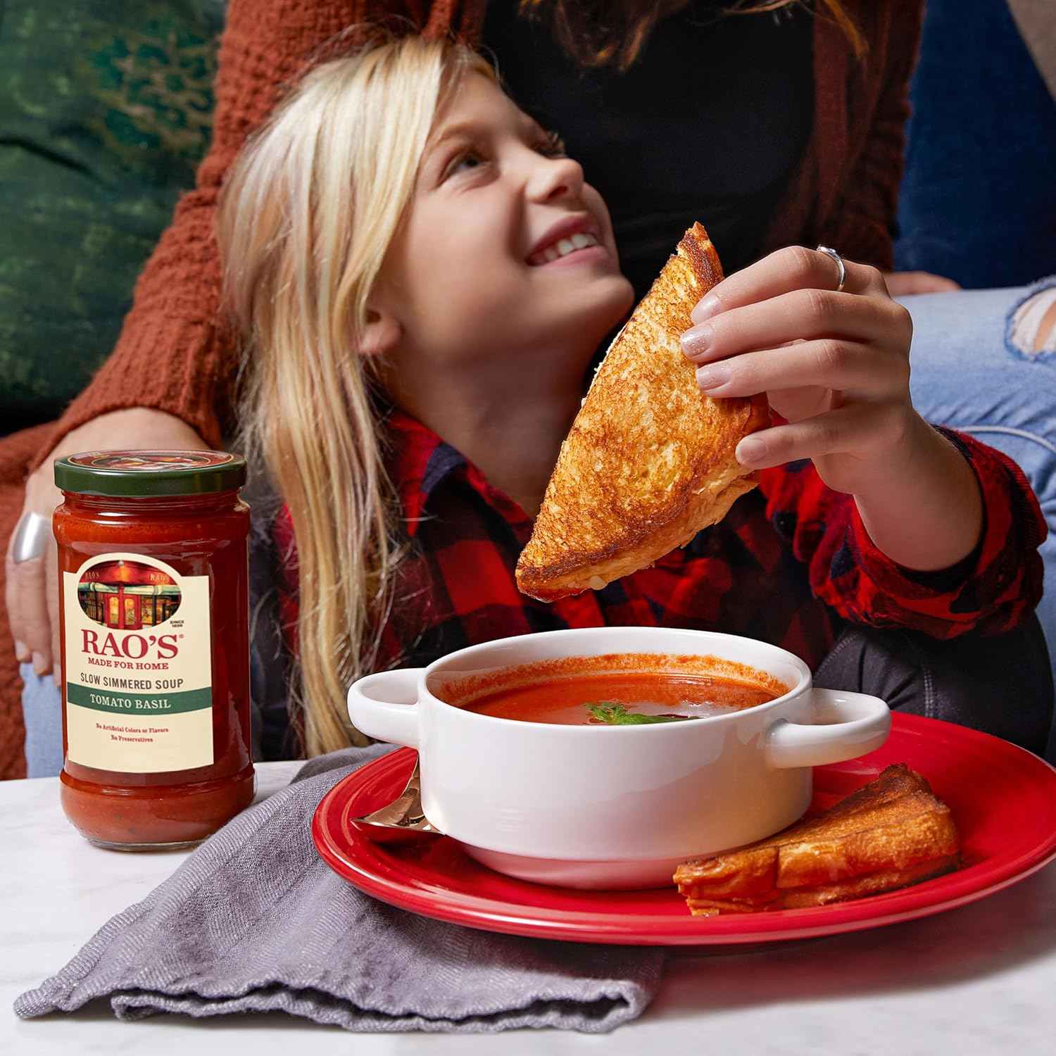 Rao's Made for Home Tomato Basil Soup, 16oz Jar – Wholesome Italian Comfort Food for Mindful Lunch Prep