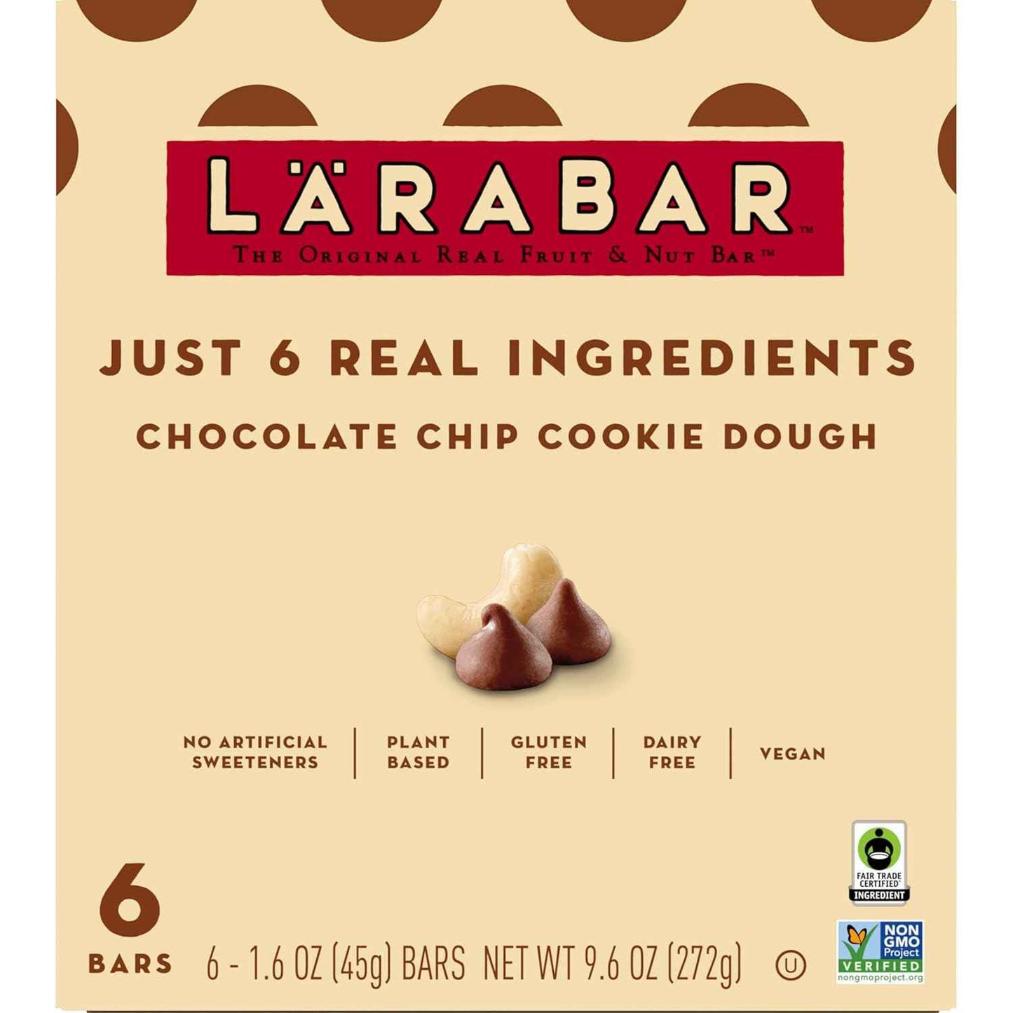 Larabar Chocolate Chip Cookie Dough Bars — Portable Trail-Ready Energy for Hiking and Cycling