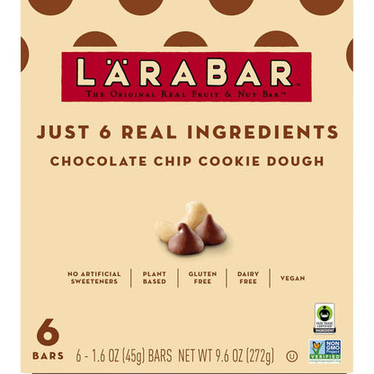 Larabar Chocolate Chip Cookie Dough Bars — Portable Trail-Ready Energy for Hiking and Cycling
