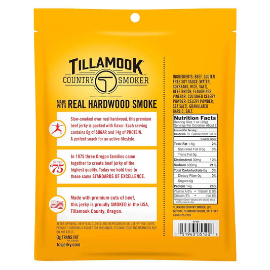 Tillamook Country Smoker Zero Sugar Beef Jerky – Clean-Ingredient Pantry Staple for Intentional Kitchens
