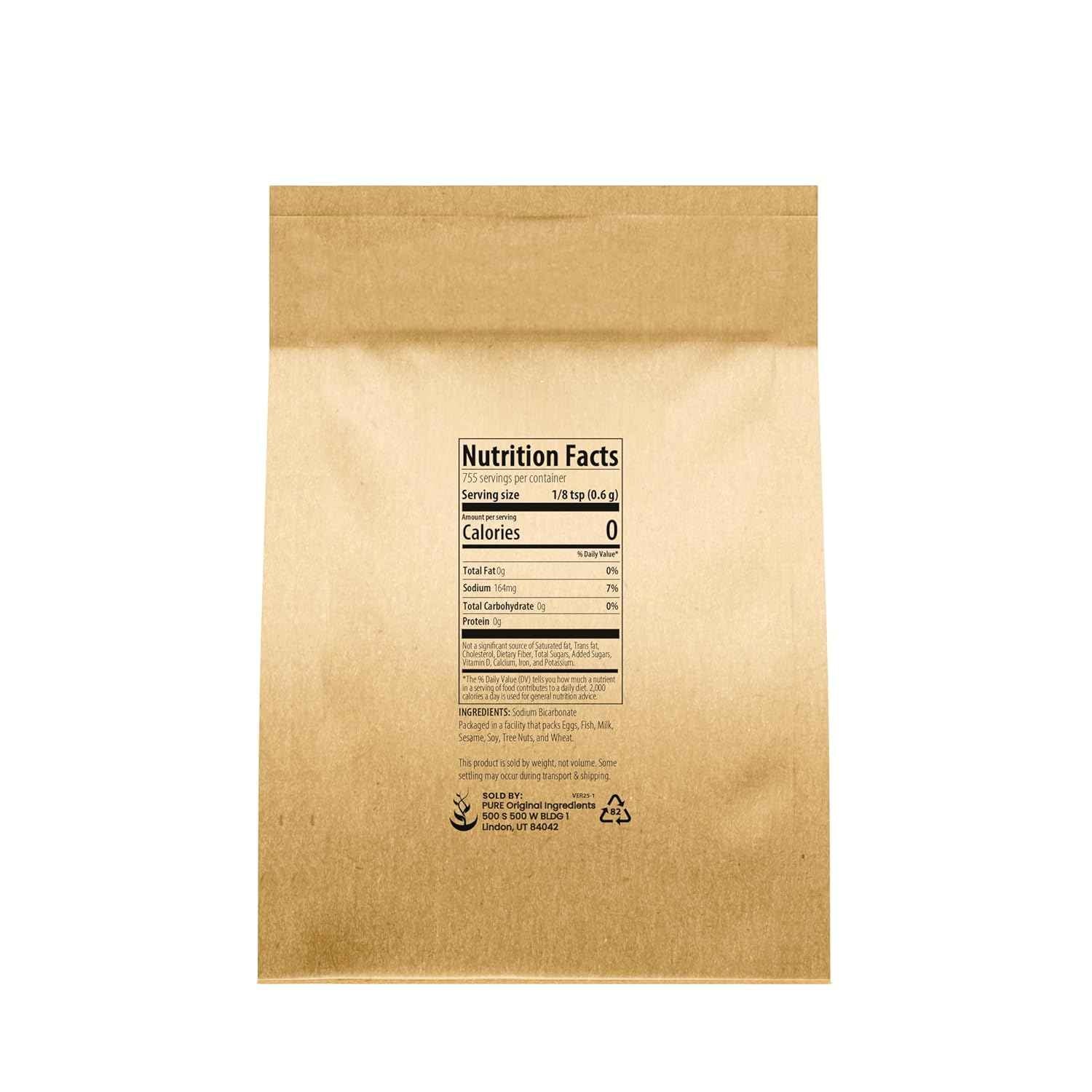 Pure Original Ingredients Sodium Bicarbonate – Calming Bath Soak Mineral for Evening Self-Care Routine