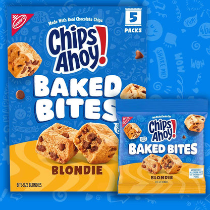 CHIPS AHOY! Soft Blondie Bites Individually Wrapped Treats for Kids Lunchbox