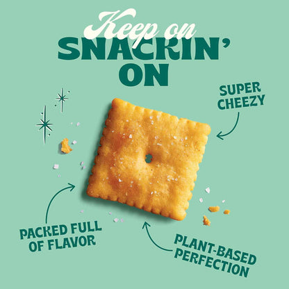 Back to Nature Cheezy Square Crackers – Short-Ingredient Vegan Cheese Cracker for Simple Snack Pantries