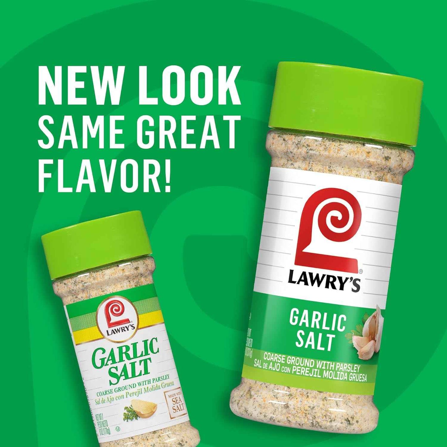 Lawry's Garlic Salt – Practical Housewarming Gift for Home Cooks, Coarse Ground Garlic and Parsley, 11 oz