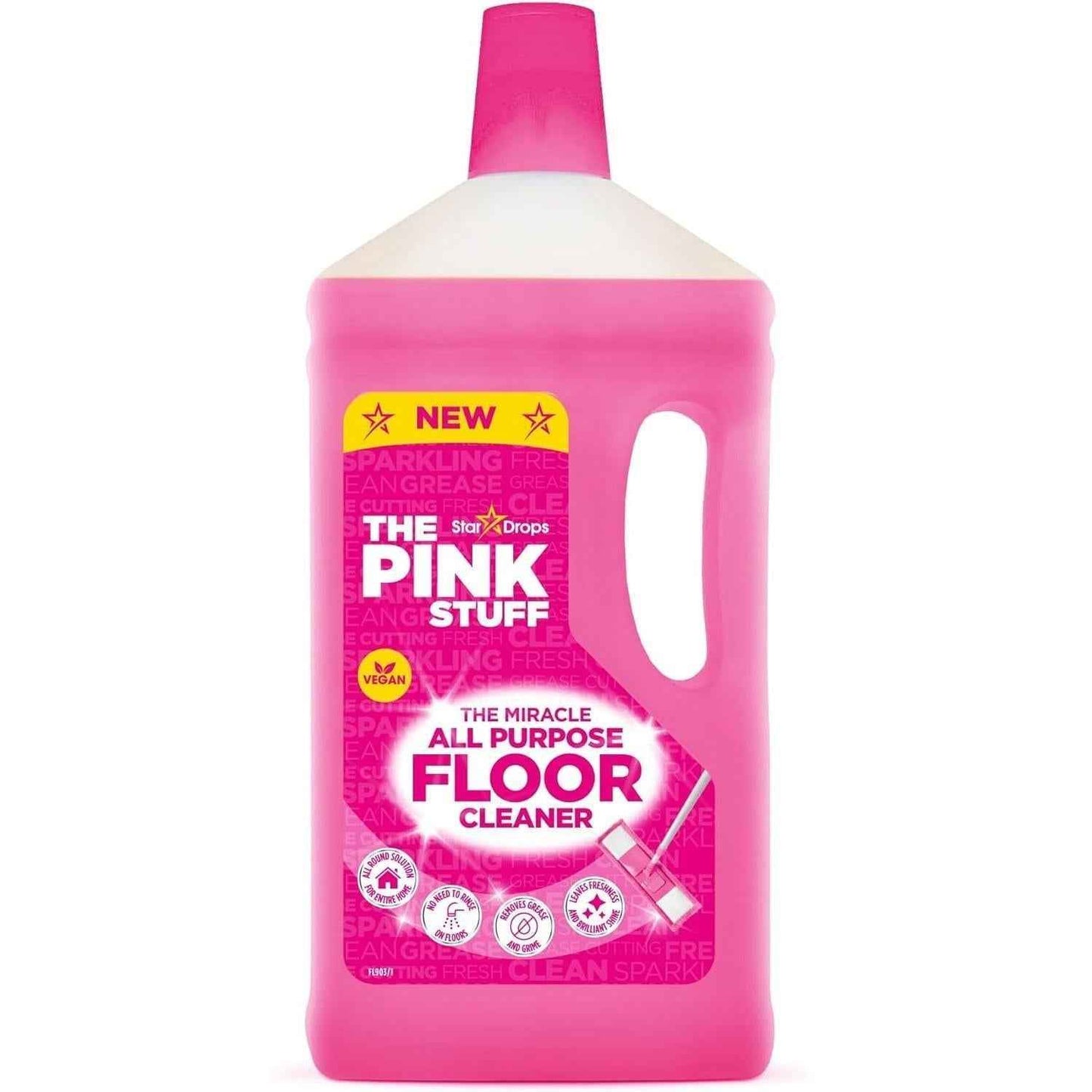 The Pink Stuff Miracle All Purpose Floor Cleaner – Gentle Pet and Kid Safe Floor Wash for Worry Free Daily Mopping
