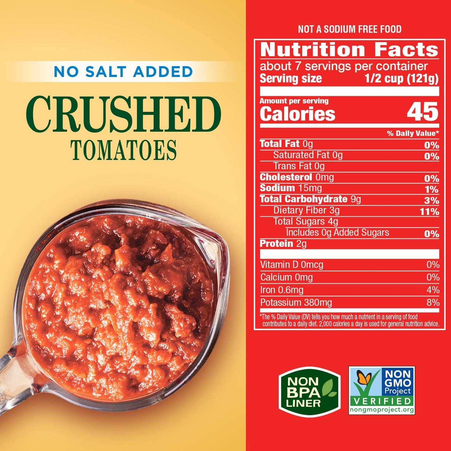 no salt added formulation