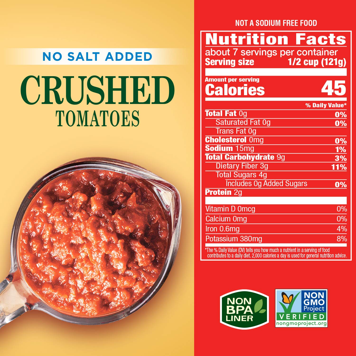 no salt added formulation