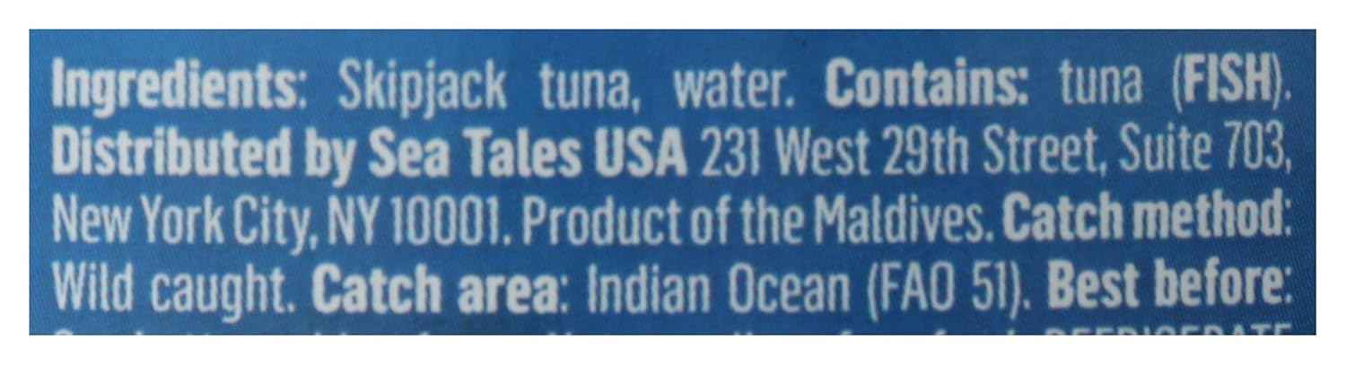 Sea Tales Skipjack Tuna in Water NSA – Two-Ingredient Pantry Essential for Clutter-Free Kitchens