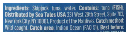Sea Tales Skipjack Tuna in Water NSA – Two-Ingredient Pantry Essential for Clutter-Free Kitchens