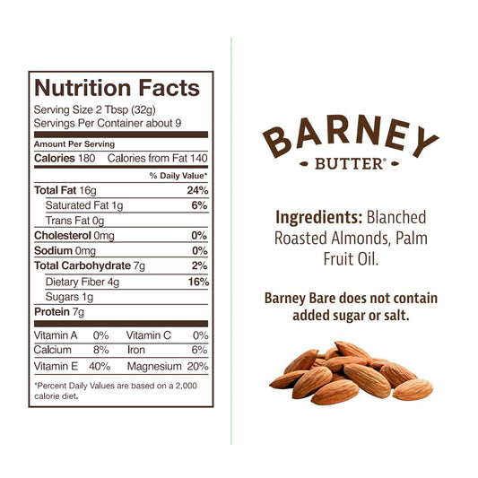 Barney Butter Almond Butter – Skin-Free No-Stir Spread for Mindful Keto and Paleo Mornings