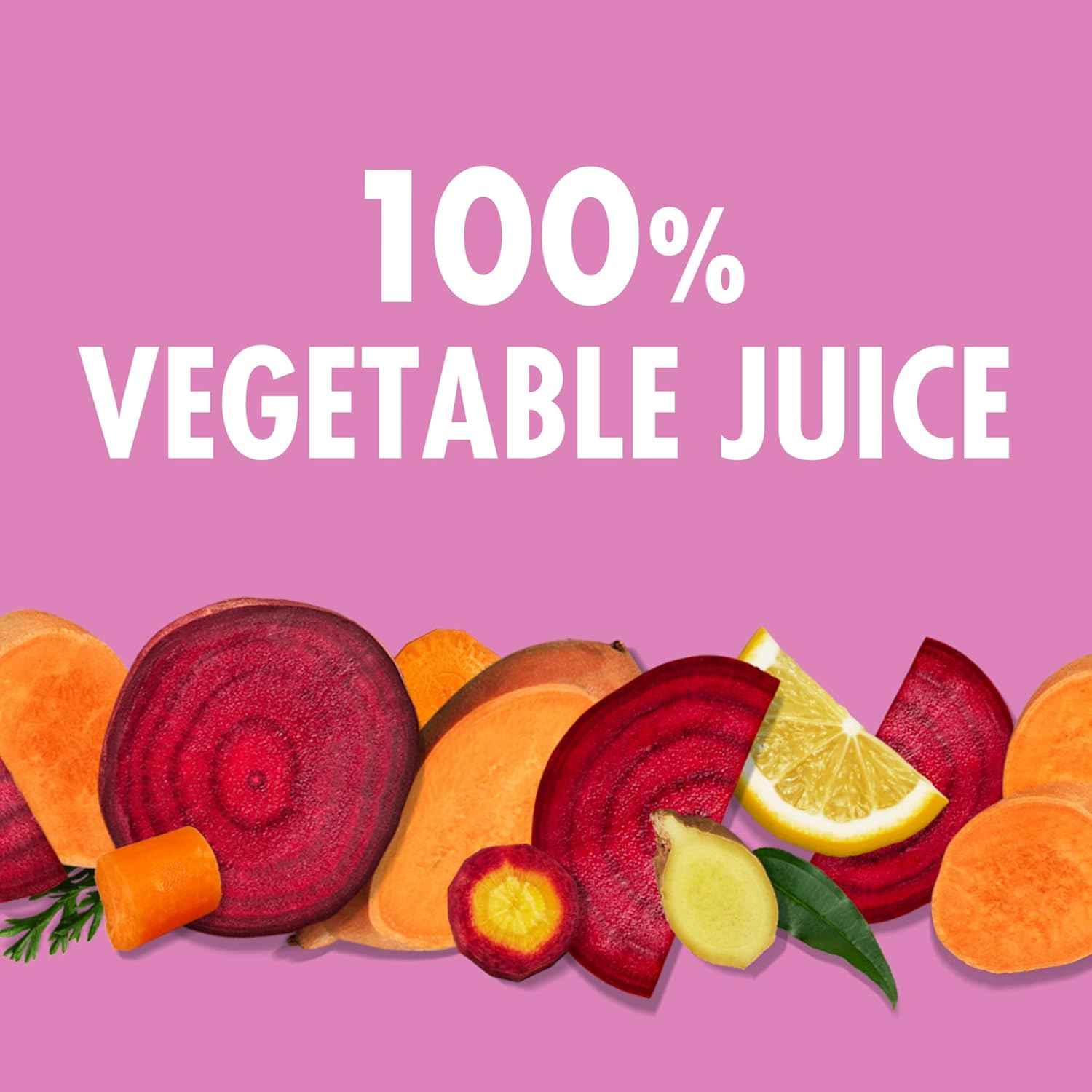 V8 Beet Ginger Lemon 100% Vegetable Juice – Family-Friendly Veggie Serving for Picky Eaters, 46 fl oz