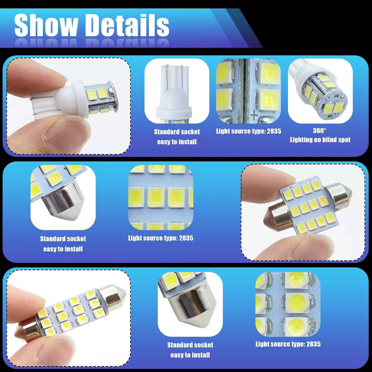 CarLed Co Festoon LED Replacement Bulbs – Practical Birthday Gift for Dad and Husband Who Loves His Vehicle
