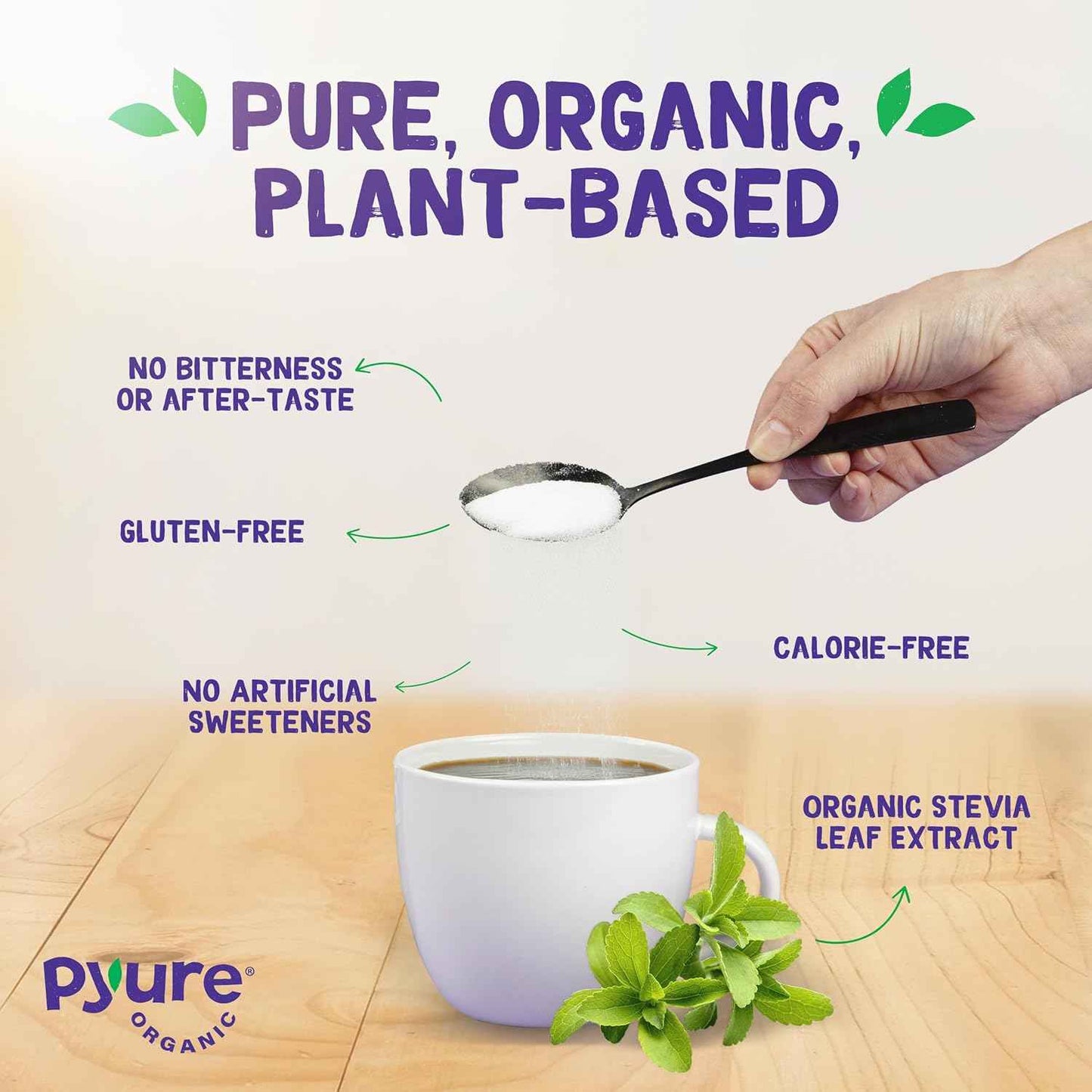Pyure Organic Stevia Blend – Clutter-Free Pantry Swap for a Streamlined Baking Shelf
