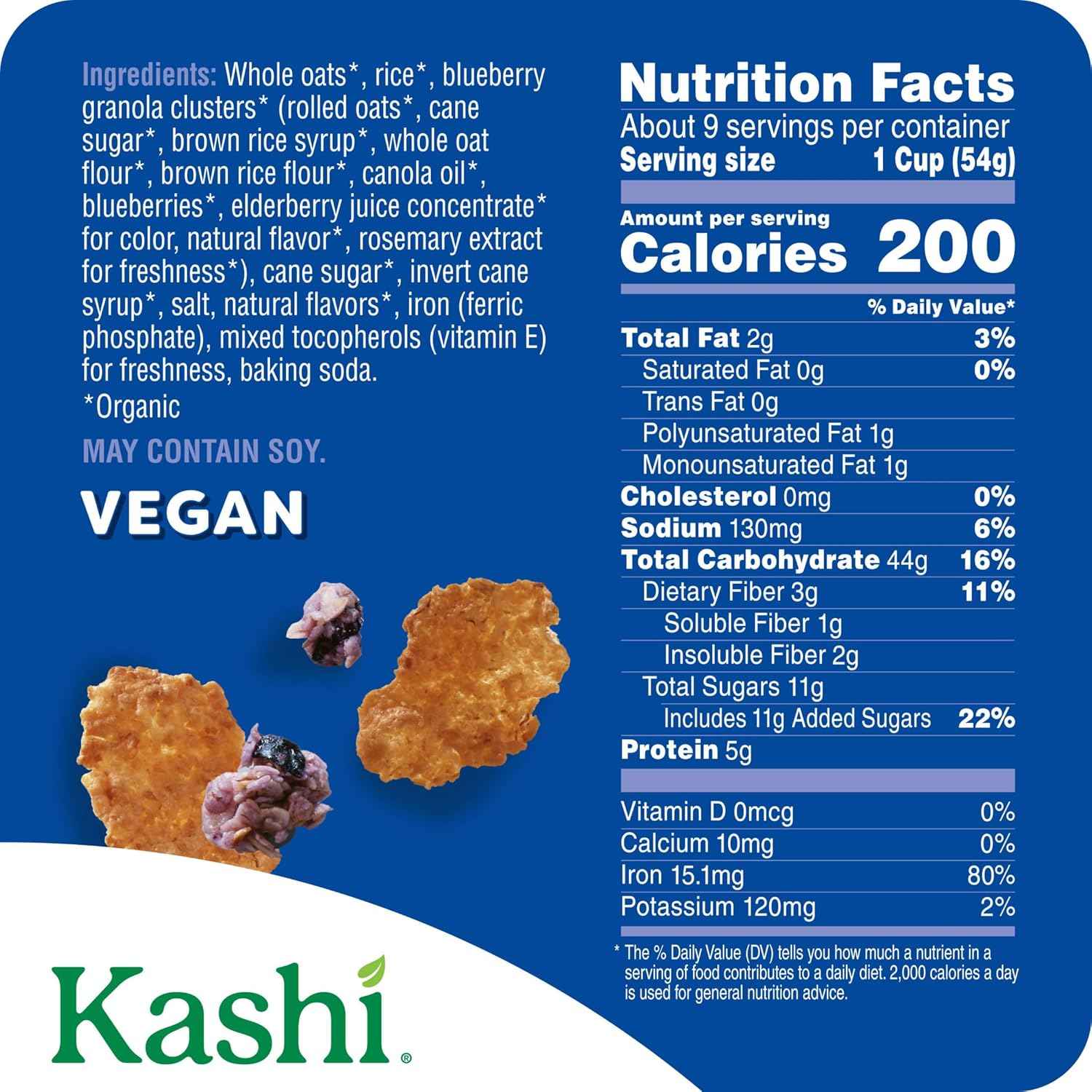 Kashi Blueberry Clusters Cereal – Quick Pre-Workout Fuel for Commuters and Morning Focus Routines