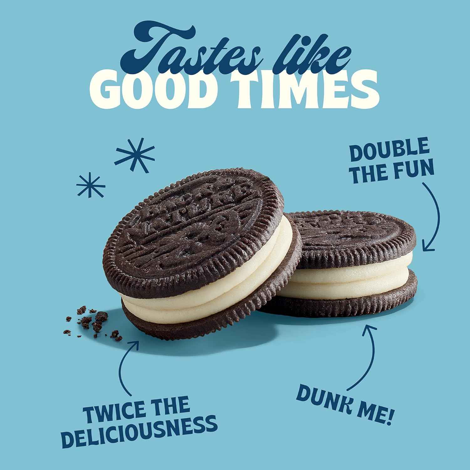 Back to Nature Double Creme Sandwich Cookies – Simple Pantry Snack with Clean Ingredients, Plant-Based Cookies, 8.25 oz