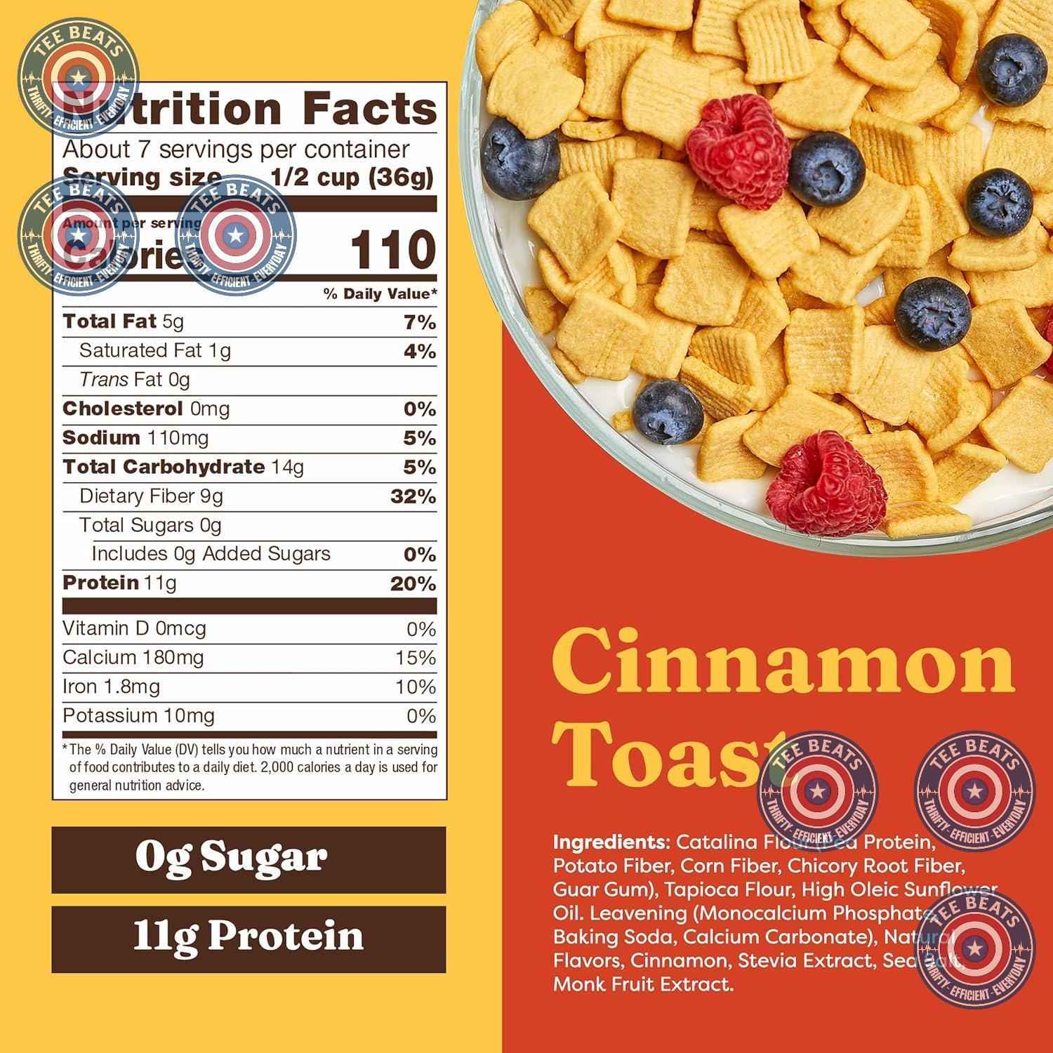 Catalina Crunch Protein Cereal – Keto Starter Gift Basket Addition for the Low-Carb Friend, Dark Chocolate 9 oz
