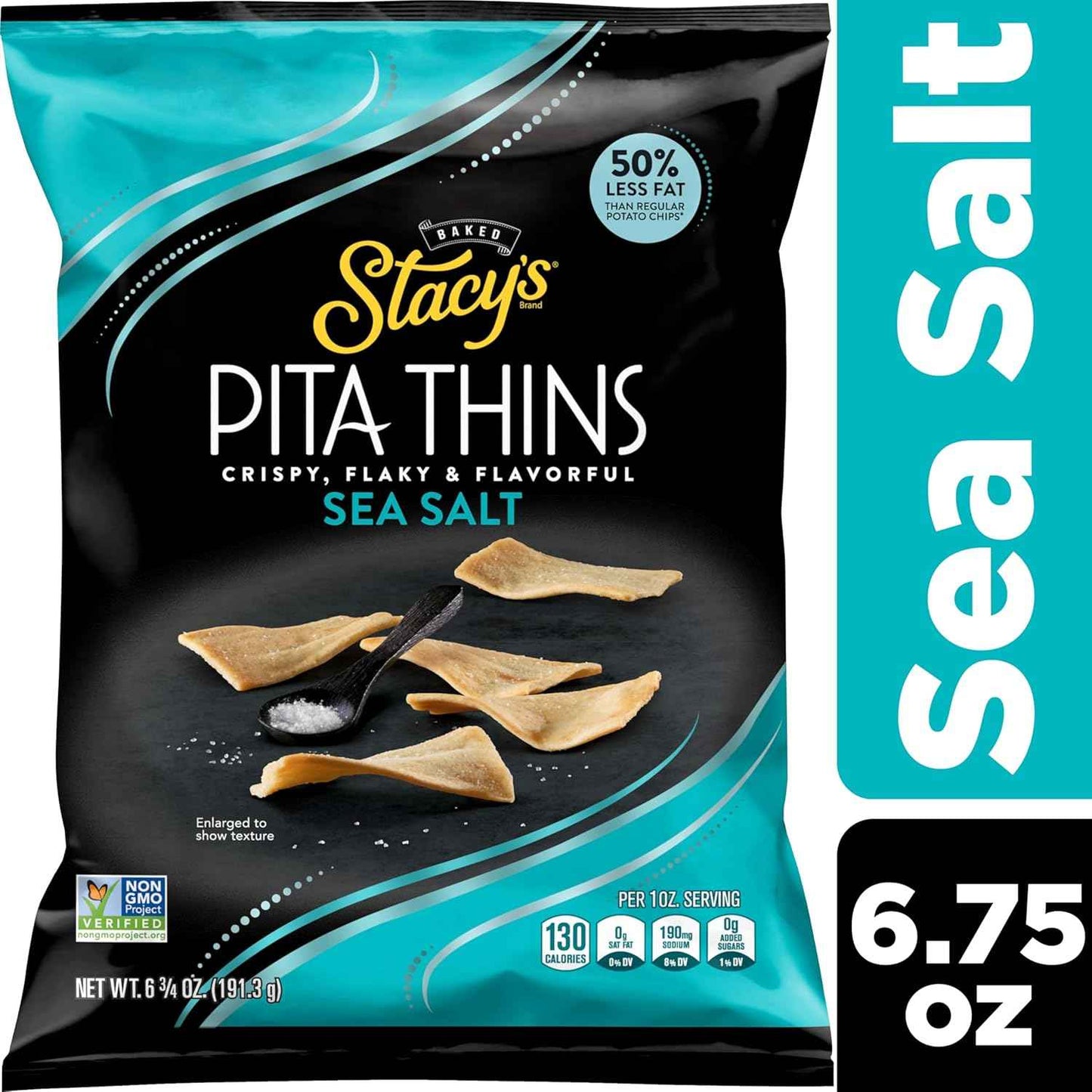 Stacy's Pita Crisps Simply Naked – Single-Ingredient Style Baked Chip for Uncluttered Pantries, 6.75 oz