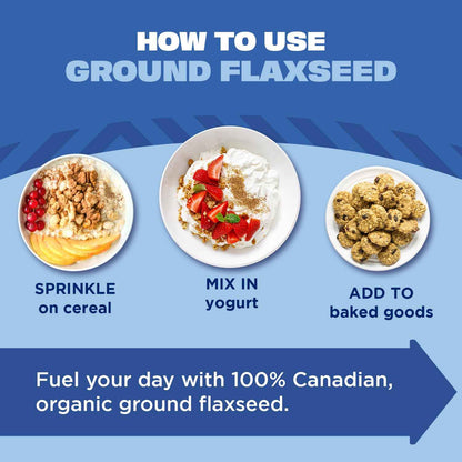 Manitoba Harvest Organic Ground Flaxseed – Thoughtful Health-Conscious Gift for Plant-Based Eaters, Smoothie Bowl Staple