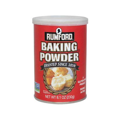 Rumford Double Action Baking Powder – Kid-Safe Leavening for Family Baking Days, 8.1 oz