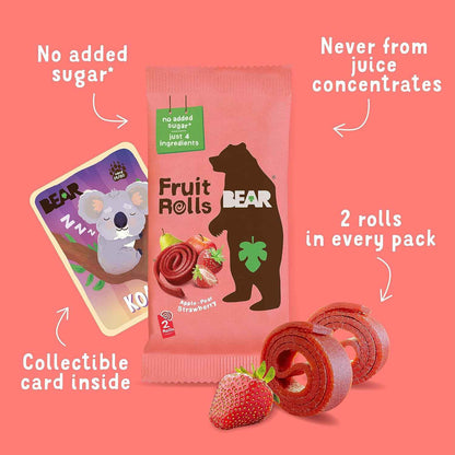 Bear YoYo Strawberry Rolls – Thoughtful Healthy Gift for New Moms and Wellness Friends