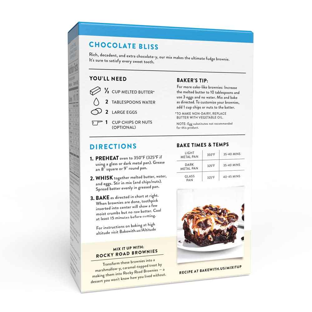 King Arthur Gluten Free Fudge Brownie Mix – Clean-Ingredient Baking for Wellness-Focused Pantries, Rich Chocolate Dessert for Guilt-Free Weeknight Indulgence