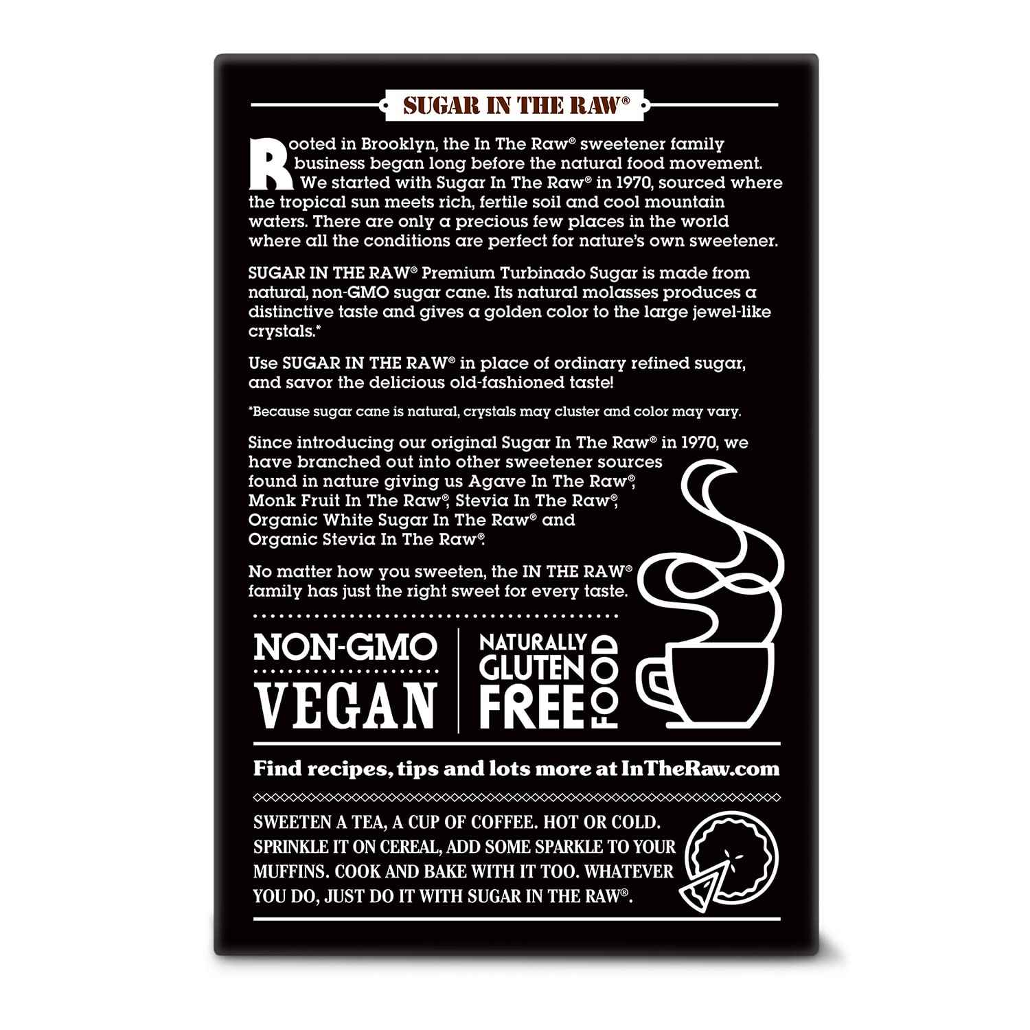 Sugar In The Raw Turbinado Cane Sugar – Thoughtful Housewarming Gift for Coffee Lovers, 2lb Box with Pour Spout