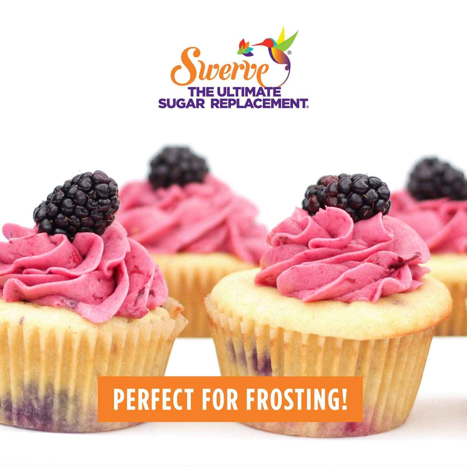 Swerve Sweetener Powder, Confectioners – Family-Safe Sweetener for Birthday Cake Prep