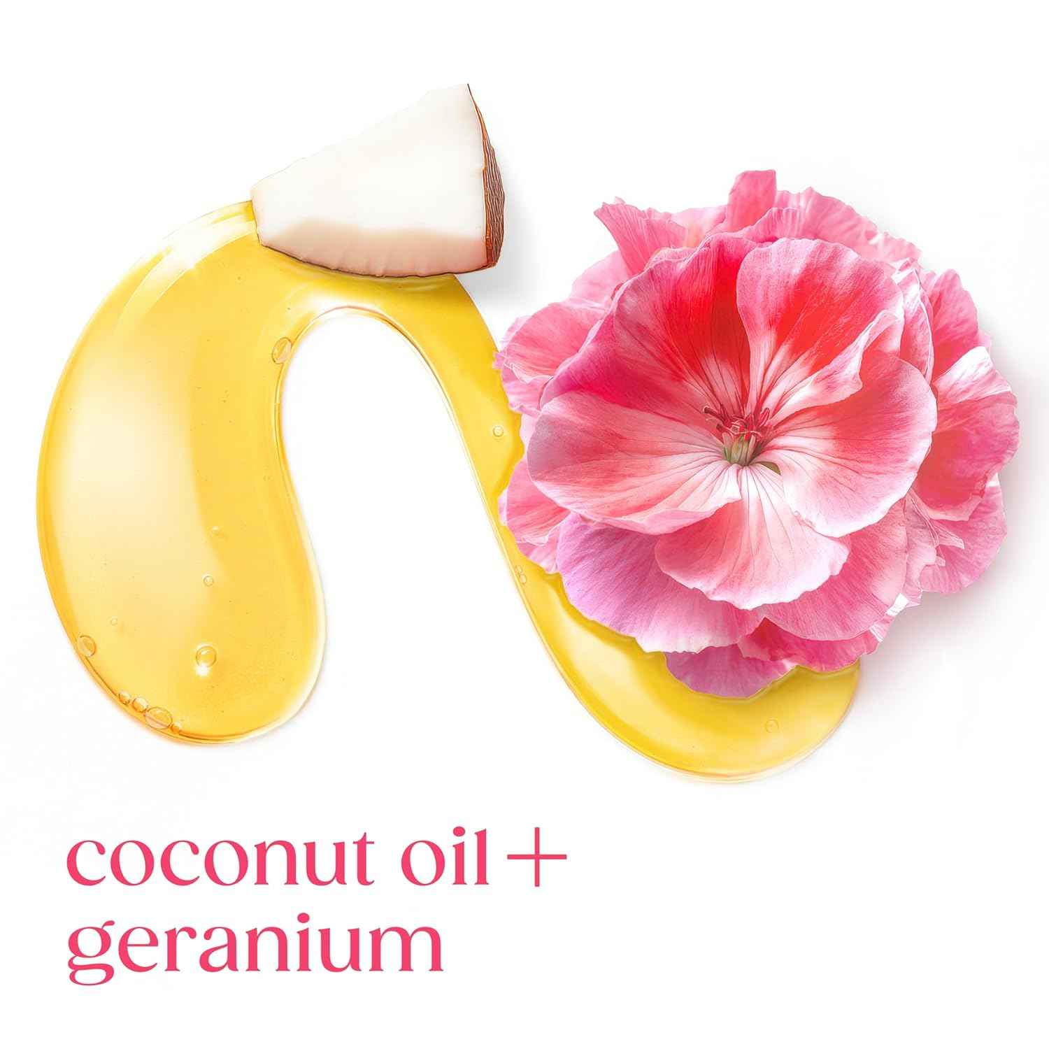Dove Serum+ Coconut & Geranium Shower Oil – Mindful Hydration for Daily Self-Care Routine, 15.3 fl oz
