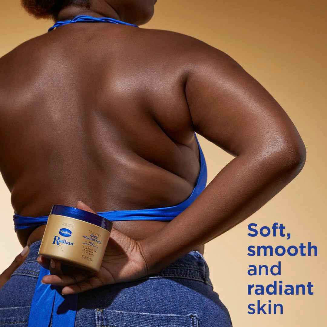 Vaseline Radiant X Deep Nourishment Body Cream – Thoughtful Birthday Gift for Women Who Love Self-Care and Soft Skin