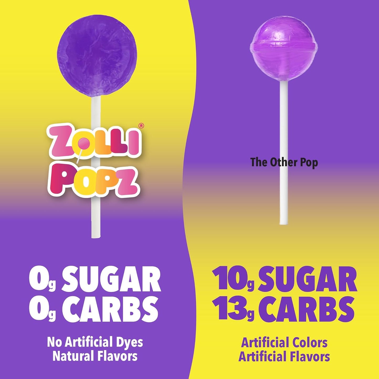 non-melting and non-sticky proprietary formula for clean, mess-free eating