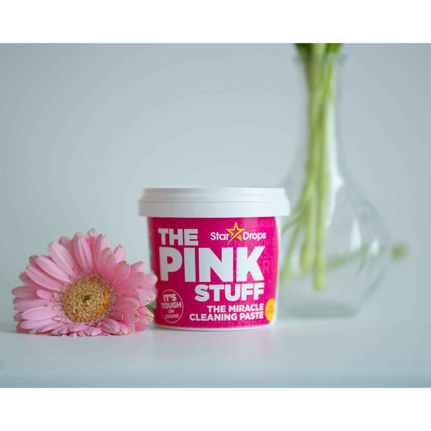 Stardrops The Pink Stuff Paste & SQeeZY Sponge Bundle – One Tub Replaces a Shelf of Cleaners for a Clutter-Free Apartment