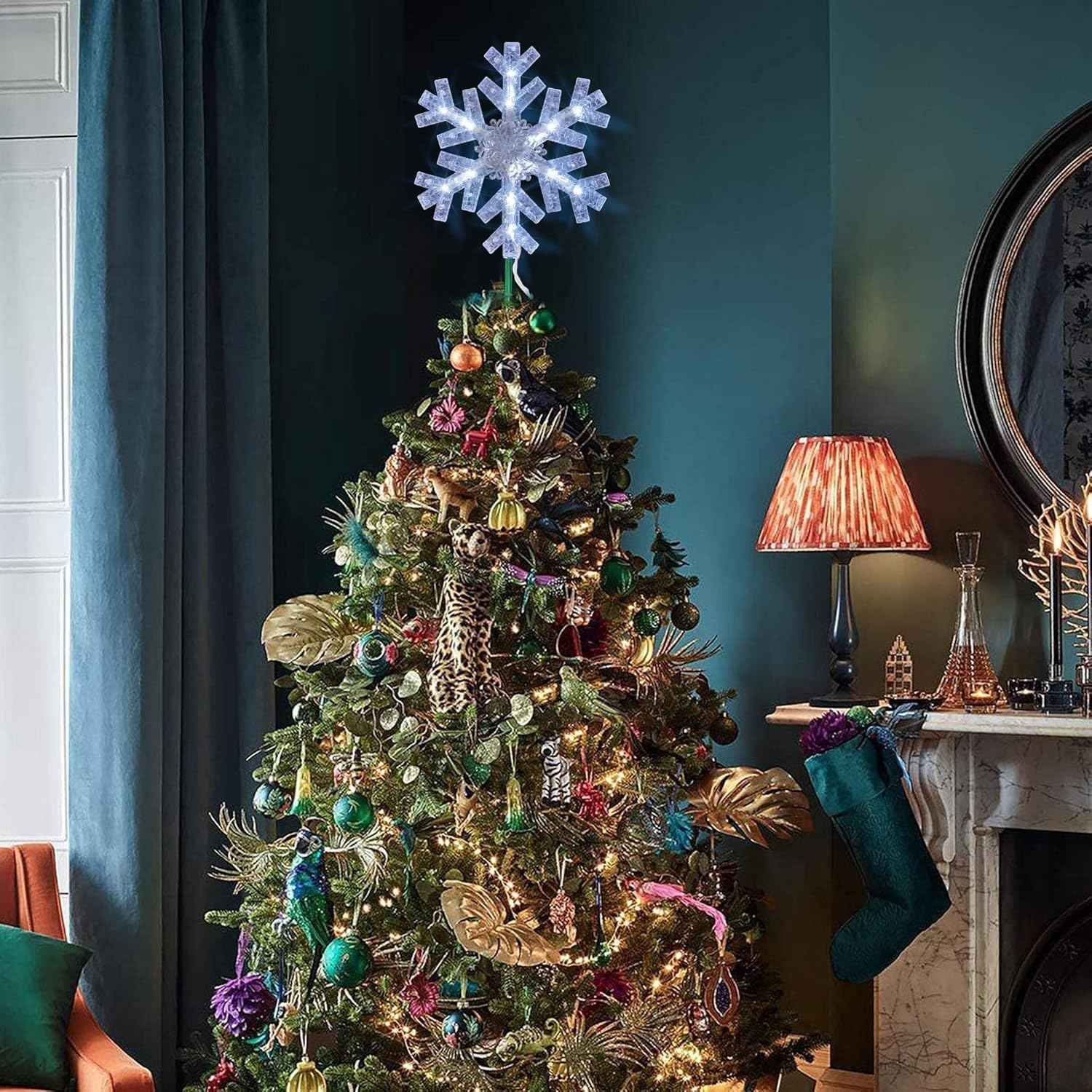 Dazzle Bright Lighted Snowflake Christmas Topper – Holiday Present for Mom, Colleagues and Hostesses