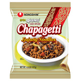 Nongshim Chapagetti Black Bean Noodles – Single-Bowl Korean Lunch for Clutter-Free Kitchens, No Pots Required, Pack of 4