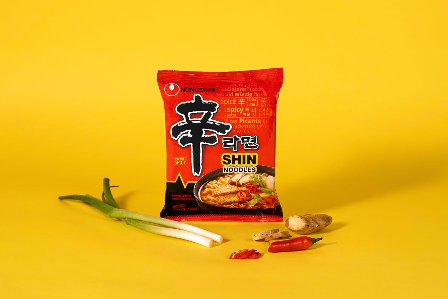 Nongshim Shin Ramyun Spicy Korean Ramen – Portable Pantry Meal for Camping Trips