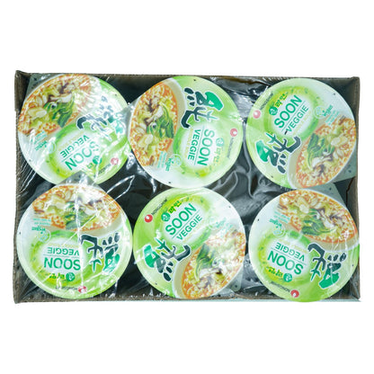 Nongshim Soon Veggie Cup Noodle – Gentle Plant-Based Meal for Pregnancy Nausea Relief, Light Vegan Instant Soup