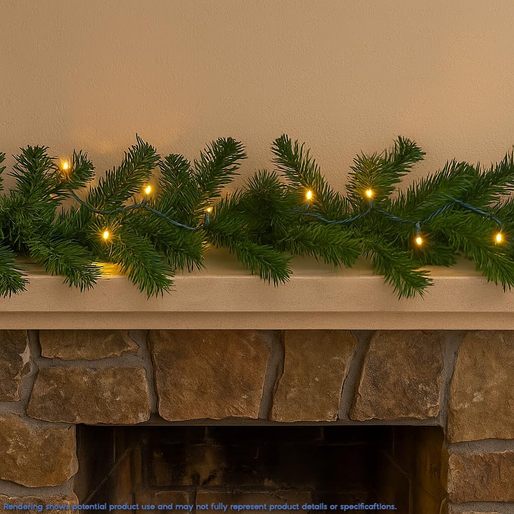 Novelty Lights 8.5ft Minimalist LED Craft String – Simple Warm White Accent for Clean Scandinavian Interiors
