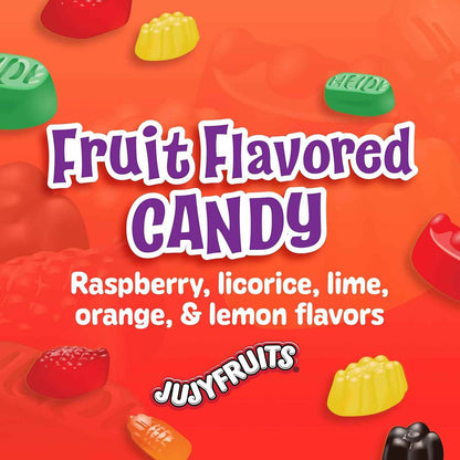 Wonka Jujyfruits Gummy Candy, 12oz Resealable Travel Bag for Road Trips, Camping, and Picnic Snack Packs