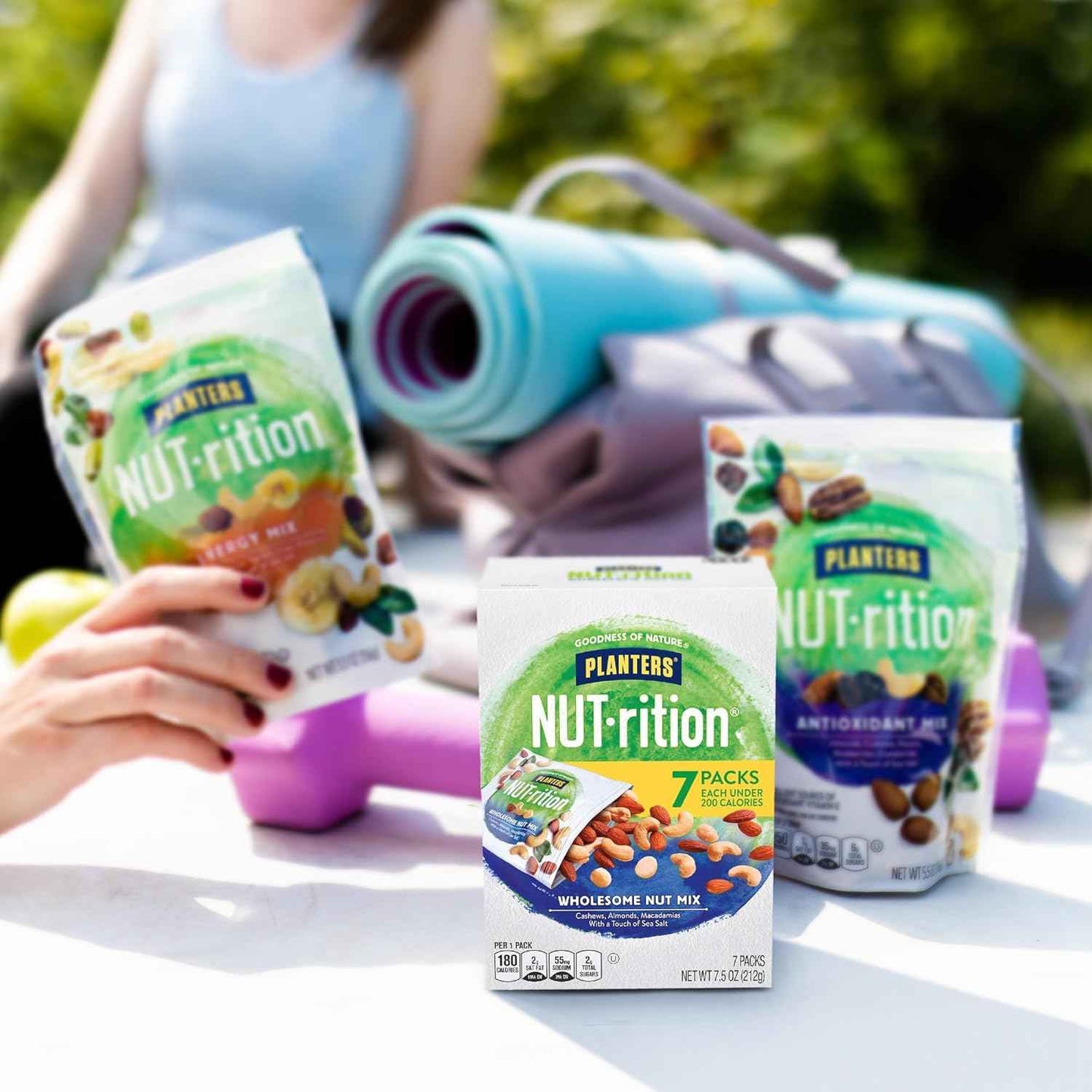 PLANTERS NUT-rition Wholesome Nut Mix, Tear-Open Single-Serve Nut Pouches for the Office Desk and Mid-Afternoon Focus Break