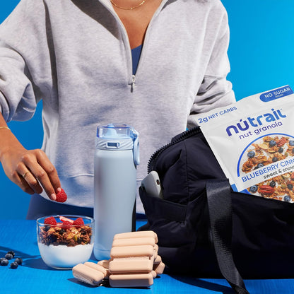 NuTrail Blueberry Cinnamon Granola – Low-Sugar School Lunchbox Topping for Picky Eaters