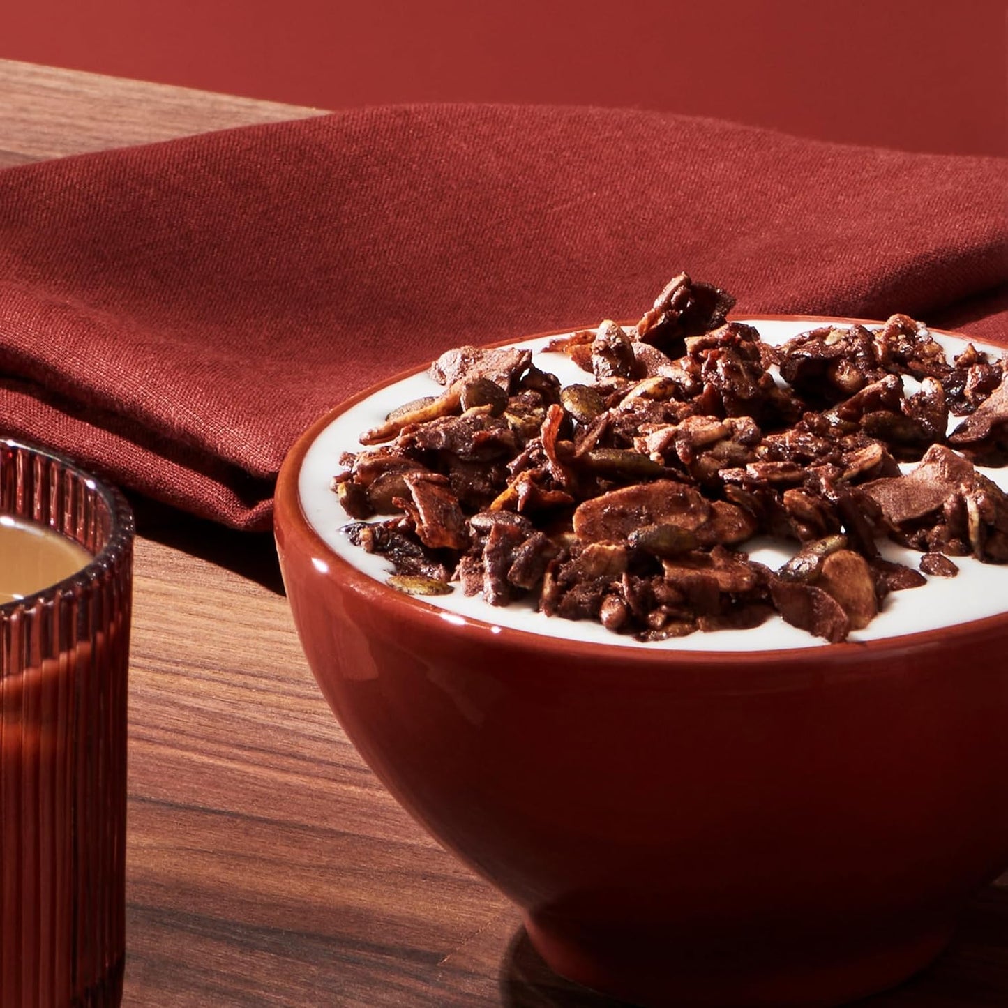NuTrail Dark Chocolate Nut Granola – Portable Low-Carb Trail Snack for Hiking and Camping, Resealable 8 oz