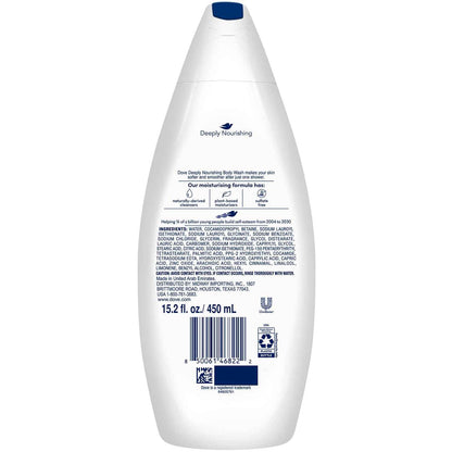Dove Body Wash 2-Pack – Deeply Nourishing Daily Shower Ritual for Dry, Sensitive Skin