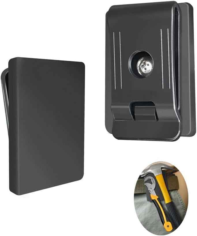 Magnetic Tool Belt Clip – Rooftop and Ladder Accessory for Contractors, Wind-Proof Hold for Metal Tools in Open Air
