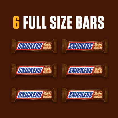 SNICKERS NFL Football Full Size Chocolate Candy Bars – Ready-to-Give Game Day Gift Basket for Football Fans and Hosts