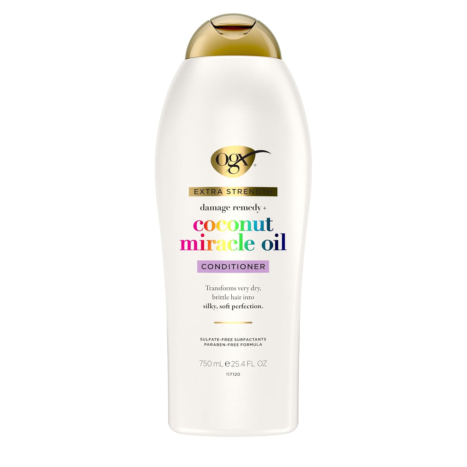 OGX Coconut Miracle Oil Conditioner – Tropical Coconut-Vanilla Scent for Sensory Showers