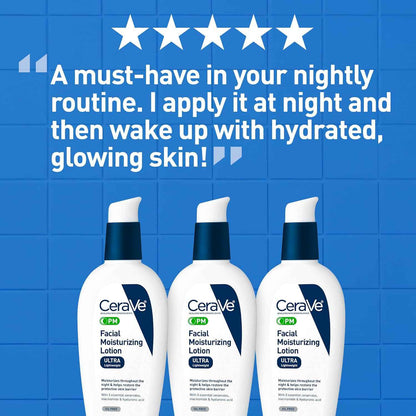 CeraVe PM Facial Moisturizer – Clean, Oil-Free Night Cream for Simple Skincare
