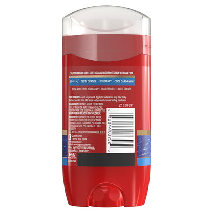 Old Spice Aluminum-Free Deodorant Aqua Reef — Pre-Workout Gym and Trail Companion, 48-Hour Odor Protection Stick Pack of 4